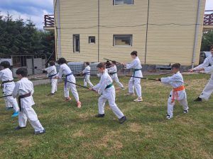 antrenament aikido baston tabere de vara copii