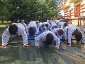 antrenament aikido in natura tabere de vara copii